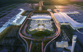 福州长乐机场综合交通枢纽加速建设中