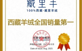 藏里羊2025再夺“西藏羊绒全国销量第一”认证，以硬核实力筑牢行业领军地位